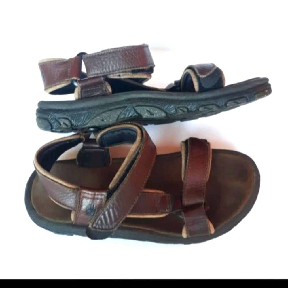 TEVA Mens 8 Brown Leather Sandals